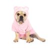 Μπουρνούζι σκύλου ροζ