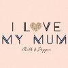 T-shirt σκύλου "I love my mum"