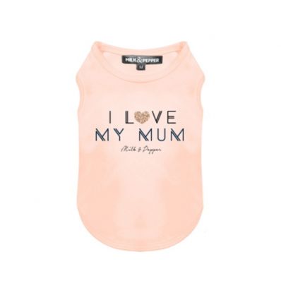 T-shirt σκύλου "I love my mum"